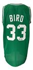 Larry Bird Signed Custom Green Pro-Style Basketball Jersey Bird+JSA ITP
