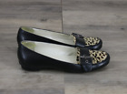 Bandolino Womens Slip On Leather Leopard Slip On Shoes Size 6.5 Brown