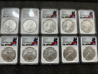 Lot 10 - 2020  $1 AMERICAN  SILVER  EAGLE NGC  MS 70  FLAG  HOLDER