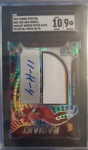 New ListingSam Howell 22 Spectra Radiant Rookie Patch Auto Celestial /75