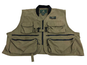 Vintage Orvis Vest Mens XLarge Brown Fly Fishing Vest Fishing Vest Vtg
