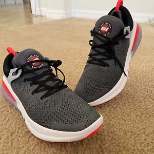 Nike Joyride Run Flyknit Dark Grey Crimson Marathon Running Shoes Size 11 NWOB