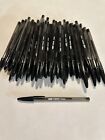Lot of 100 BLACK Bic Cristal Ballpoint Pens 1.6mm, Xtra-Bold