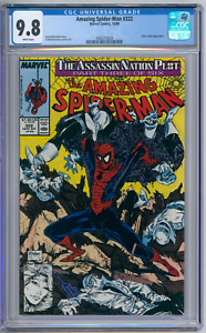 Amazing Spider-Man 322 CGC Graded 9.8 NM/MT Todd Mcfarlane Marvel Comics 1989