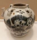 New ListingANTIQUE QING DYNASTY (OR MING) CHINESE BLUE & WHITE TEAPOT WITH INSCRIPTION