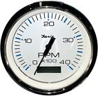 Faria 33834 Chesapeake Tachometer Gauge with Hourmeter Diesel - White SS 4