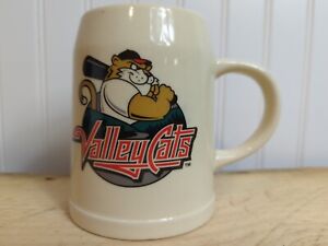 Try City Valley Cats Beer Mug Stein Baseball Coffee Mug Tall Vintage