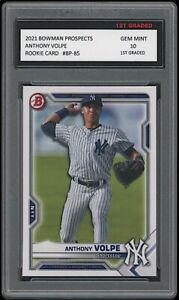 ANTHONY VOLPE 2021 BOWMAN PROSPECTS (Topps) 1ST GRADED 10 ROOKIE CARD RC YANKEES
