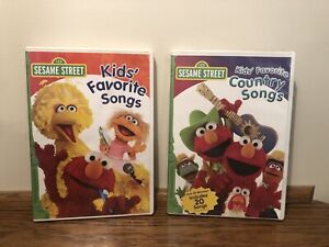 Sesame Street “ Kids Favorite Country Songs & Kids Favorite Songs” 2 DVD’s
