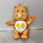 Vintage Care Bears Friend Bear orange flowers figurine poseable figure