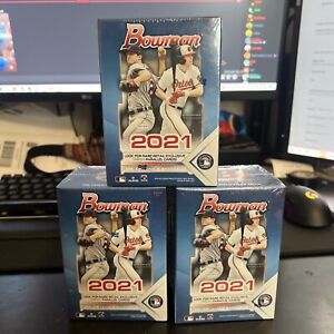 2021 Bowman Topps MLB Baseball Blaster Box Brand New Factory Sealed - Lot Of 3