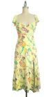 Urban Outfitters Size L Yellow Seashell Siren Corset Lace Up Back Maxi Dress NEW