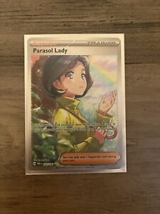 Pokémon TCG Parasol Lady Paradox Rift 255/182 Holo Special Illustration Rare
