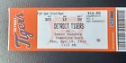 2024 Jack Leiter MLB Debut Ticket Stub Detroit Tigers Texas Rangers 4-18-24