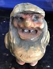 Vintage MCM Retro Scandinavian Hand Carved Wood Troll Gnome - Made in Norway