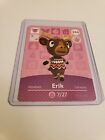 Erik # 334 Animal Crossing Amiibo Card AUTHENTIC Series 4 NEW NEVER SCANNED!!
