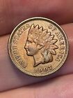 1907 Indian Head Cent Penny, XF Details, Diamond, Toned