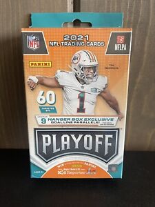 2021 PLAYOFF FOOTBALL FACTORY SEALED HANGER BOX 60 CARDS
