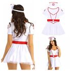 Sexy Nurse Costume for Women Nurse Lingerie Halloween Cosplay Outfits with Hat