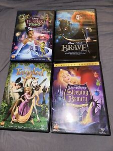 Disney Princess Dvds Lot Of 4