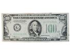 1934 100 Federal Reserve Note, $100 dollar Bill, Free shipping!