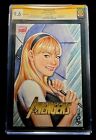 GWEN STACY / EMMA STONE 9.6 CGC ORIGINAL  AVENGERS VARIANT SKETCH COMIC COVER