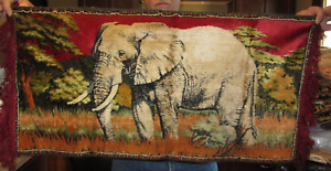 Vintage Elephant with fringe   tapestry   Wall Hanging.38