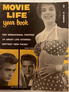 New ListingVintage 1956 Movie Life Yearbook Magazine ELVIS, JAMES DEAN