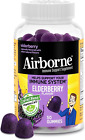 Airborne Elderberry + Zinc & Vitamin C Gummies For Adults, Immune Support D & C