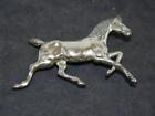 Vintage Beau Sterling Trotting Horse Pin Brooch Silver 925 Equestrian Western