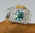 Green Diamond Solitaire 4.35 Carat Round Cut Wedding Certified Ring Great Shine