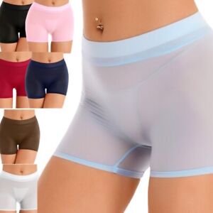 Women's See Through Boyshort Panties Underwear Boxer Briefs Shorts Hot Pants