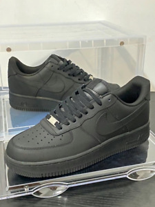 Nike Air Force 1 Low Top Black Knight Mens Shoes ,US Size 10,All Black