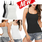 Womens Camisole With Padded Bra Compression Body Shaper Tank Top Slimming Vest