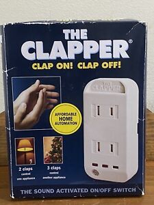 The Clapper Home Automation Sound Activated Clap On/Off NEW