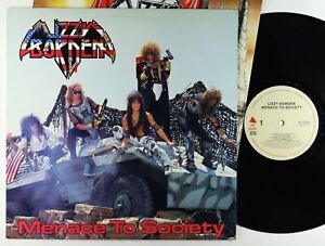 Lizzy Borden - Menace To Society LP - Enigma/Metal Blade VG++