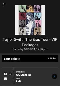 Taylor Swift Vienna VIP pass
