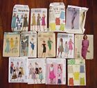 13 VINTAGE NEW MCCALL'S BUTTERICK SIMPLICITY SEWING PATTERNS SIZE 6-12 - FS
