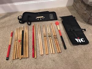 Lot of Drum Sticks = Vic Firth, Pro Mark and Much More