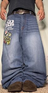 Extremely baggy y2k cybergoth Akademiks 42x31 jeans “JNCO style” Skater Pants