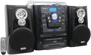 Jensen JMC-1250 Bluetooth Turntable/CD/Cassette/Radio Music Entertainment System