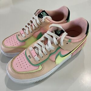 Sz 8.5 Nike Womens Air Force 1 Shadow CU8591-601 Pink Casual Shoes Sneakers