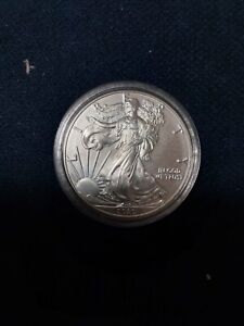 2020 American Silver Eagle 1 oz .999 Silver Dollar BU In Airtight Coin Capsule