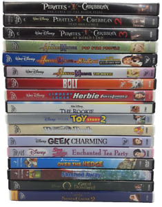 Lot Disney Pixar Dreamworks DVD Kid Movies Bolt The Rookie Geek Charming Pooh