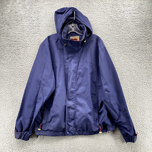 L.L. Bean Jacket Adult Medium Blue Windbreaker Lined Zip Outdoor Snow Rain Men's