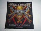 MEGADETH KILLING IS MY BUSINESS WOVEN PATCH