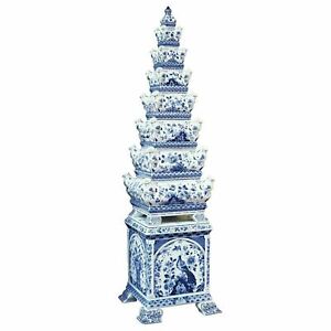 Royal Delft Tulip vase Pyramid The Original Blue  10123500 | Authorized Dealer |