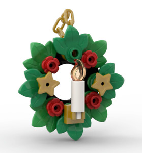 Wreath Christmas Tree Ornament | Made with 100% Genuine New LEGO
