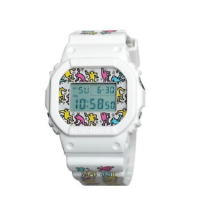 Keith Haring G-Shock Watch DW5600KEITH - White - NEW