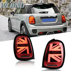 LED Tail Lights w/Dynamic Animation For 14-23 Mini Cooper F55 F56 F57 Red Black (For: Mini)